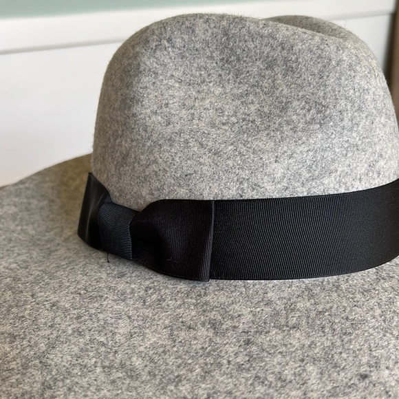 Ace of something Australia wide brim black 100% Australian wool fedora hat M - Picture 5 of 9